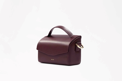 cartella small one tone burgundy lateral