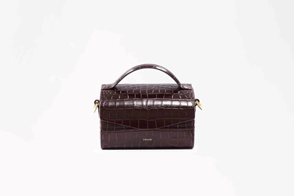 cartella small cocco burgundy front