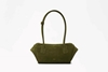 blazer medium suede green front