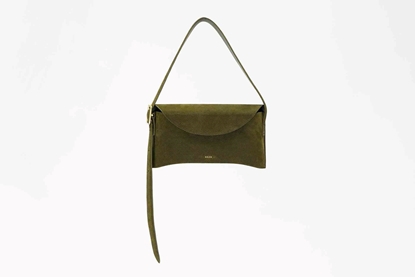 aida suede green front