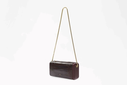squeeze baguette cocco burgundy lateral