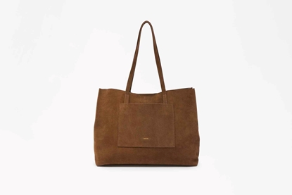 grete suede brown front