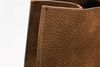 grete suede brown detail